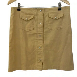 Horny Toad Linen Blend Short Aline Woven Skirt